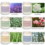 6 Pack Candles for Home Scented Aromatherapy Candles Gifts Set for Women, Lavender Candle, 37.8 oz 300 Hour Long Lasting Candles, Stocking Stuffers, Birthday, Valentine, Christmas, Anniversary Present