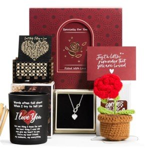 Gifts for Her, Romantic Gifts for Girlfriend, Wife, Valentine's Gifts Bulk for Her, Valentine Gifts Baskets for Women, Unique Gifts Box for Wedding & Engagement Anniversary Bulk Set