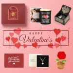 Gifts for Her, Romantic Gifts for Girlfriend, Wife, Valentine's Gifts Bulk for Her, Valentine Gifts Baskets for Women, Unique Gifts Box for Wedding & Engagement Anniversary Bulk Set