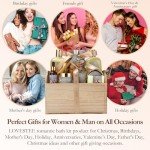 Mother's Day 10 Pc Spa Gift Set for Women - Gifts for Her Spa Kit Bubble Bath Spa Gift Basket for Women with Epsom Salt, Bath & Body Oil, Body Scrub, Candle, Wood Massage Tool - Bath Set Spa Basket