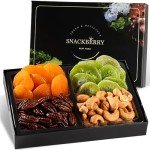 Holiday Christmas Variety Dried Fuit and Nuts Gift Basket, Nut Platter, Thanksgiving Gift Basket, Gift Box for Birthday. Anniversary, Get Well Gift, Gift for Him, Her and Family, Snackberry (1 Pack)