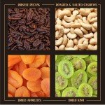 Holiday Christmas Variety Dried Fuit and Nuts Gift Basket, Nut Platter, Thanksgiving Gift Basket, Gift Box for Birthday. Anniversary, Get Well Gift, Gift for Him, Her and Family, Snackberry (1 Pack)