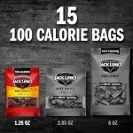 Jack Link's Beef Jerky Variety Pack Includes Original and Teriyaki Jerky, Bulk Proetin Snack Pack, Good Source of Protein, Meat Snacks Made with 100% Beef, Individual Bags 1.25 Oz (Pack of 9)