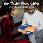 GiftWorld Beef Summer Sausage Charcuterie Cheese Gifts Basket, Charcuterie Food Items, Meat and Cheese Gift Baskets, Food Gifts for Men and Women, Meat Sampler For Business