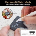 Smirly Charcuterie Board Set - Large Bamboo Cheese Board for Serving - House Warming Gifts New Home, Wedding & Bridal Shower Gift, Birthday Gift for Women