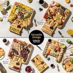 Smirly Charcuterie Board Set - Large Bamboo Cheese Board for Serving - House Warming Gifts New Home, Wedding & Bridal Shower Gift, Birthday Gift for Women