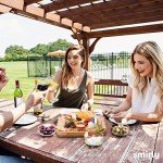 Smirly Charcuterie Board Set - Large Bamboo Cheese Board for Serving - House Warming Gifts New Home, Wedding & Bridal Shower Gift, Birthday Gift for Women