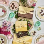 Godiva Nuts and Caramel Chocolate Gift Box- Praline in Milk, White and Dark Chocolate, Assorted Chocolate Candy Gift Basket for Easter, Mother’s Day, Birthday and Anniversary, Gold Ribbon, 18-Piece