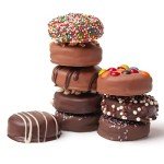 CRAVINGS BY ZOE Easter Chocolate Covered Cookies Gift Basket | 12 Piece | Kosher Milk & Dark Belgian Chocolate Gourmet Food Gift Box | Birthday, Mothers Day, Thank You, Candy Gifting Men Women Her