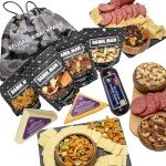 Meat and Cheese Gift Basket for Men - Easter, Birthday Gift, Over 2 lbs of Cheese, Sausage, Mixed Nuts, Care Package, Ingredients for Charcuterie Board