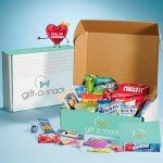 Gift A Snack - Easter Snack Box Variety Pack Care Package + Greeting Card (60 Count) Birthday Sweet Treats Gift Basket Candies Chips Crackers Bars
