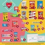 Gift A Snack - Easter Snack Box Variety Pack Care Package + Greeting Card (60 Count) Birthday Sweet Treats Gift Basket Candies Chips Crackers Bars