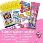 Easter Gift Basket - Premade Themed Basket For Kids, Boys, Girls Filled with Eggs, Candy, Chocolate Great Care Package for Family and Friends