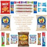 Hangry Kit Mega Care Pack (Essential Kit) - Snack Box Kit - Birthday Snack Box Gift for Adults & Kids -- (20 count) Gift Basket Care Package Ideal for College Students -- Contains Birthday Snacks, Cookies, Chips, Candy. Party Variety Gift Box.