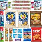 Hangry Kit Mega Care Pack (Essential Kit) - Snack Box Kit - Birthday Snack Box Gift for Adults & Kids -- (20 count) Gift Basket Care Package Ideal for College Students -- Contains Birthday Snacks, Cookies, Chips, Candy. Party Variety Gift Box.