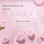 Spa Gifts for Women, 28pcs Rose Facial Skin Care Set includes Face Cream,Bath Oil,Shower Accessories. Body & Facial Kit for Women, Birthday Gift for Women, Mother's Day Gift