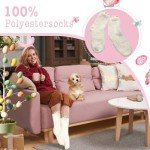 Munutix Easter Gifts for Women - 8 Pcs Easter Baskets for Teens,Gifts Baskets for Teens and Women,with Bunny Mugs,Bunny Candles,Socks and Hairbands