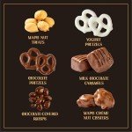 Snackberry Premium Chocolate Gift Box - Gourmet Assortment with Chocolate Pretzels, Maple Nuts, Yogurt Pretzels & Milk Chocolate Caramels – Perfect for Holidays, Birthdays & Corporate Gifts
