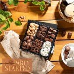 Snackberry Premium Chocolate Gift Box - Gourmet Assortment with Chocolate Pretzels, Maple Nuts, Yogurt Pretzels & Milk Chocolate Caramels – Perfect for Holidays, Birthdays & Corporate Gifts