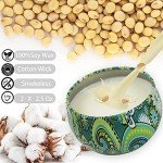 Aromatherapy Candles for Home Scented, 2 Pack 2.5 oz Natural Fresh Rosemary and Vanilla Scented Candles Gifts for Women, Portable Small Candles Gifts for Mother's Day, Birthday, Christmas