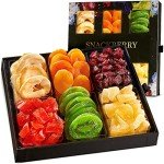 Dried Fruit Gift Basket, Gourmet Gift, Snack Box, in Elegant Drawer Window Gift Box, Gift Set for Birthday Party, Sympathy, Healthy Gift Snack Box for Men and Women. Kosher Parve, Snackberry (Single)