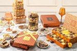 Chocolate Gift Basket, Candy Food Gifts, Gourmet Snack Box, Holiday Present Idea, Corporate Him & Her, Men, Women, Two-Tier Box with Assorted Belgian Truffles, 10+ Flavors, Bonnie and Pop (Copper)