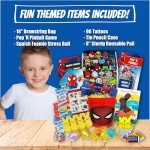 Superhero Easter Gift Basket For Kids, Boys, Girls - Already Filled With Chocolate, Candy, Eggs, Prefilled Easter Care Package