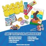 Superhero Easter Gift Basket For Kids, Boys, Girls - Already Filled With Chocolate, Candy, Eggs, Prefilled Easter Care Package