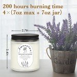 4 Pack Home Scented Lavender Jar Candles, 28 oz 200 Hour Aromatherapy Candles, Long Lasting Candle Gift Set for Women, Perfect for Birthday Gifts