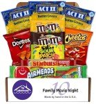Movie Candy Popcorn Snacks Basket - Movie Night Supplies - Snack Box Care Package Gift Baskets - Binge Watching - Date Night - Family, Couples, Kids, Dates, Students, Birthday by The LakeHouse