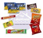 Movie Candy Popcorn Snacks Basket - Movie Night Supplies - Snack Box Care Package Gift Baskets - Binge Watching - Date Night - Family, Couples, Kids, Dates, Students, Birthday by The LakeHouse