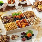 Broadway Basketeers Dried Fruit Gift Tray – Edible Gift Box Arrangements and Healthy Gourmet Gift Basket for Birthday, Appreciation, Thank You, Families, Sympathy, Easter, Mother's Day, Father's Day