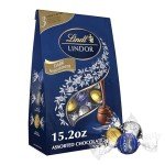 Lindt LINDOR Assorted Dark Chocolate Candy Truffles, Assorted Chocolate with Smooth, Melting Truffle Center, 15.2 oz. Bag