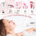 Gifts for Women Birthday Gifts for Women, Bath and Body Works Gift Set- 10 Pcs Valentine's Mother's Day Gifts and Cherry Blossoms Self Care Package Gift Women, Relaxing Spa Gift Basket for Women
