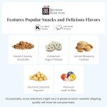 Broadway Basketeers Gourmet Chocolate Gift Tower - Birthday Snack Box with Sweet and Savory Treats