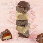 Easter Chocolate Gift Basket, Candy Food Gifts Arrangement Platter, Gourmet Snack Gift Bow Tin Box, Present Idea, Stocking Stuffer, Corporate Him & Her, Men Women Family Parties- Gourmet Belgian Truffles- Pink- Bonnie & Pop