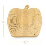 Anna and Sarah Large Size Dried Fruit Gift Basket, Healthy Gourmet Fruit Box, Holiday Food Tray, Medjool Dates, Apricot, Prunes, Mango, Pineapple, Kiwi, Pear and Raisin, Birthday, Mom, Dad, in Bamboo Basket