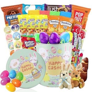 Easter Care Package (44 Count) Easter Candy Eggs Great Snacks for Family Friends Kids Coworkers