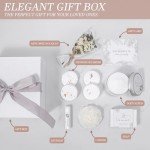EXTALOW Spa Gifts for Women Bath and Body Gift Basket Mothers Day Gifts Coconut Lavender Home Spa Set Self Care Gift for Mom Sister Her Wife Birthday Gifts Spa Kit Care Package Thank You Gift