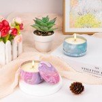 Candles Gift Set for Women, Aromatherapy Candles for Home Scented 4 Pack, 80 Hours Long Lasting, Womens Gifts for Christmas, Birthday, Valentines Day