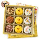 Easter Gift Baskets, Cookie Snack Variety Holiday Gifts, Spring Chocolate Gift Assortment, Unique Food Treats for Family Holiday Ideas, Bonnie & Pop