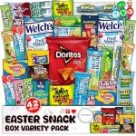 Sweet Gifting Easter Snack Box Variety Pack 42 Count - Assorted Snacks Variety Pack for Adults, Easter Snack Boxes for Kids and Care Package for College Students, Office, Birthdays & Back to School