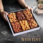 Easter Dried Fruit & Nuts Gift-Basket Arrangement Platter, Gourmet Food Snack Box, For Easter Day, Healthy Kosher, Her Him, 12 Snackberry Assortment (Single)