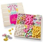 Easter Gift Baskets, Snack Variety Holiday Crate, Spring Gift Assortment, Unique Food Treats for Family Holiday Ideas, Large, Bonnie & Pop