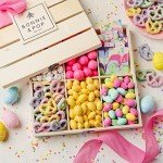 Easter Gift Baskets, Snack Variety Holiday Crate, Spring Gift Assortment, Unique Food Treats for Family Holiday Ideas, Large, Bonnie & Pop