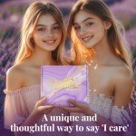 BODY & EARTH Self Care Gifts for Women Get Well Soon Gifts, Purple Birthday Gift Baskets, 8pcs Lavender Bath and Body Sets with 20oz Vacuum Insulated Tumbler Mother's Day Gifts for Mom