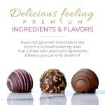 CRAVINGS BY ZOE Easter Chocolate Truffle Gift Box | 16 Count | Assorted Gourmet Milk & Dark Chocolate Candy Food Gift Basket Birthday, Get Well, Mothers Day, Holiday, Thank You Men Women Mom Him Her