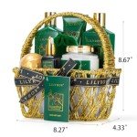 Mother's Day Spa Gift Basket for Women 9 Pieces Premium Eucalyptus Bath & Body Care Kit for Women & Men, Holiday Gift for Christmas, Valentine's Day, Father's Day, Birthday with Shower Gel & More