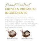 CRAVINGS BY ZOE Easter Chocolate Covered Cookies Gift Basket | 6 Piece | Kosher Milk & Dark Belgian Chocolate Gourmet Food Gift Box | Birthday, Mothers Day, Thank You, Candy Gifting Men Women Her