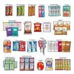 CRAVEBOX Snack Box (100 Count) Easter Variety Pack Care Package Gift Basket Adult Kid Guy Girl Women Men Birthday College Student Office College Back to School